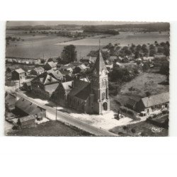 CUGNY: l'église vue aérienne 10x15 - très bon état