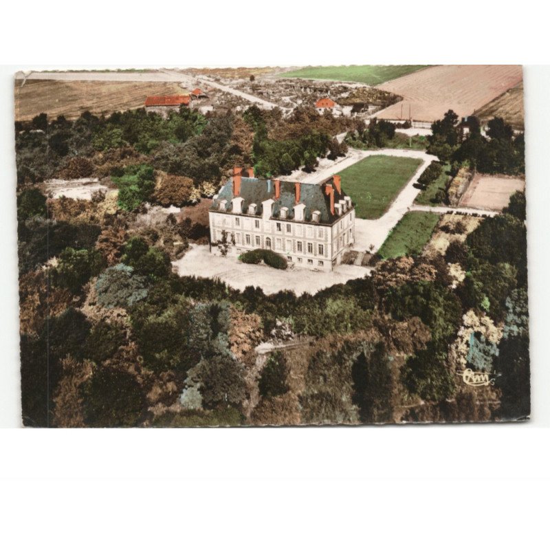 GUIGNICOURT: le château vue aérienne 10x15 - état