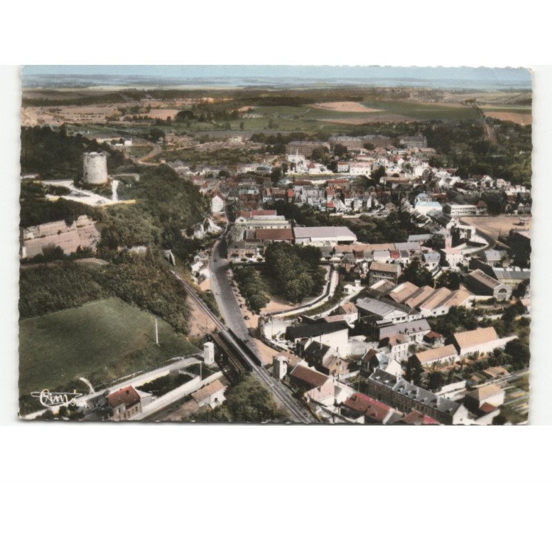 GUISE: le pont de fer vue aérienne 10x15 - très bon état