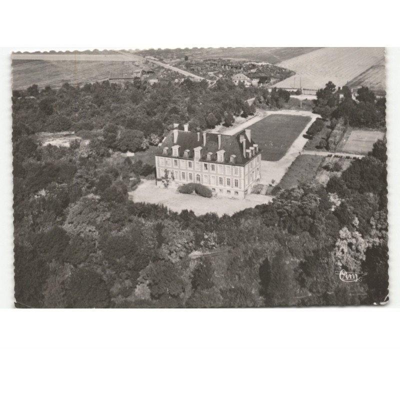 GUIGNICOURT: le château vue aérienne 10x15 - très bon état