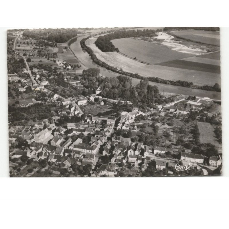 JALGONNE: vue générale et la boucle de la marne vue aérienne 10x15 - très bon état