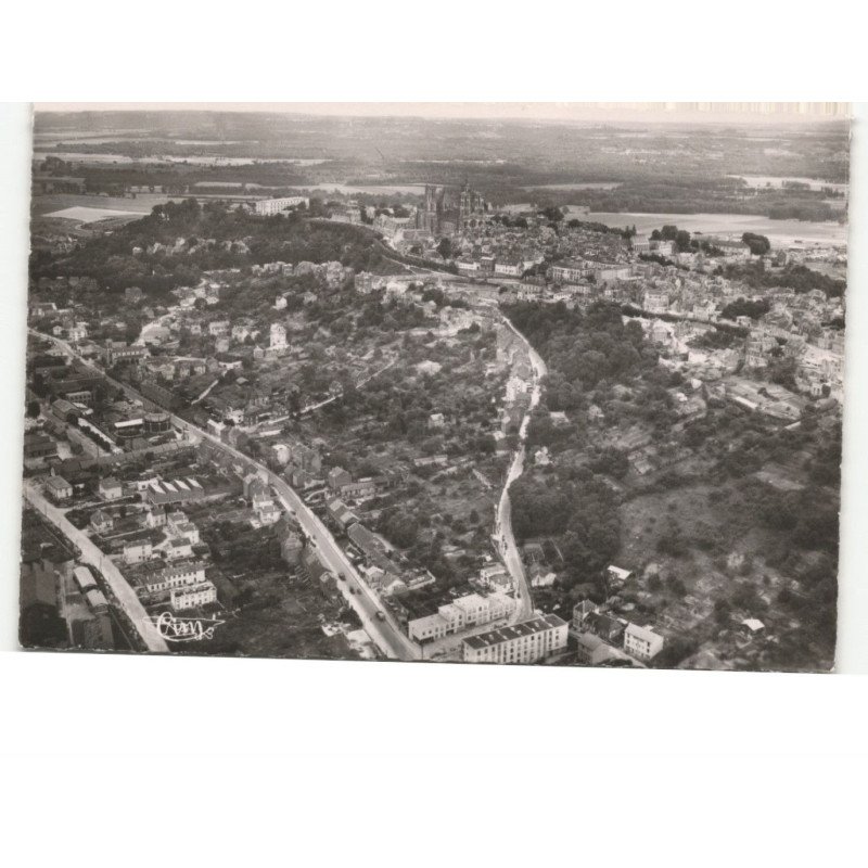 LAON: route de la fère vue aérienne 10x15 - très bon état