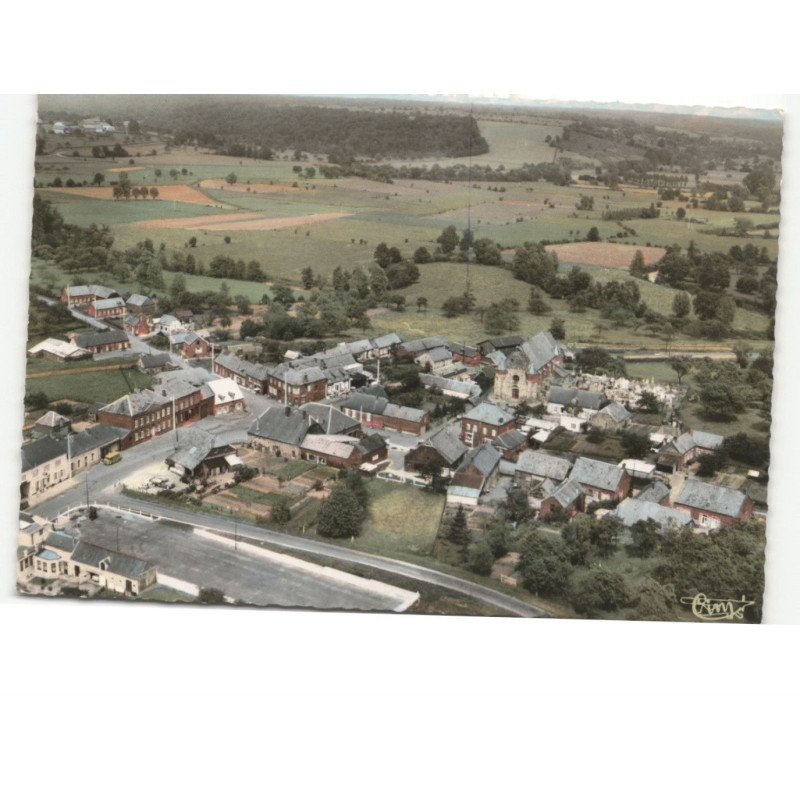 MARLY - GOMONT: le centre vue aérienne 10x15 - très bon état
