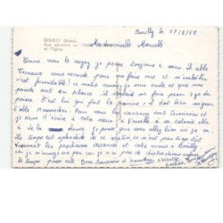 BOUILLY: l'hôtel et l'église vue aérienne 10x15 - très bon état