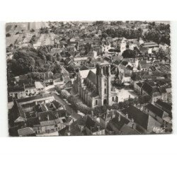 ESSOYES: l'église vue aérienne 10x15 - très bon état
