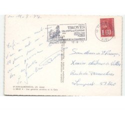 SAINT-JEAN-de-BONNEVAL: vue générale et la gare vue aérienne 10x15 - très bon état