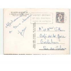 BRIENNE-le-CHATEAU: place de la république vue aérienne 10x15 - très bon état