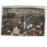 CHENNEGY: l'église et le restaurant martin vue aérienne 10x15 - état