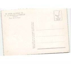 LE NOUVON-en-THIERACHE: place de la gare vue aérienne 10x15 - très bon état