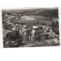 SAINT-MICHEL: l'église abbatiale de saint-michel XIIIe siècle vue aérienne 10x15 - très bon état