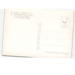 VILLERS-COTTERETS: carrefour de la gare et rue alexandre dumas vue aérienne 10x15 - très bon état