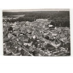 VILLERS-COTTERETS: rue alexandre dumas, l'église le château françois 1er radio-télévi vue aérienne 10x15 - très bon état