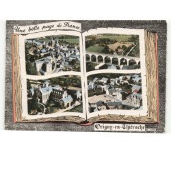 ORIGNY-en-THIERACHE: une belle page de france, 4 vues vue aérienne 10x15 - très bon état