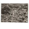 CHAUNY: vue générale, l'église et la mairie vue aérienne 10x15 - très bon état