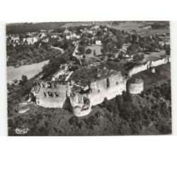 COUCY-le-CHATEAU: le château vue aérienne 10x15 - très bon état