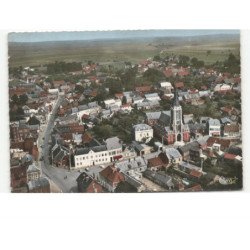 FRESNOY-le-GRAND: place de gaulle vue aérienne 10x15 - état