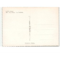 LAON: la cathédrale vue aérienne 10x15 - très bon état