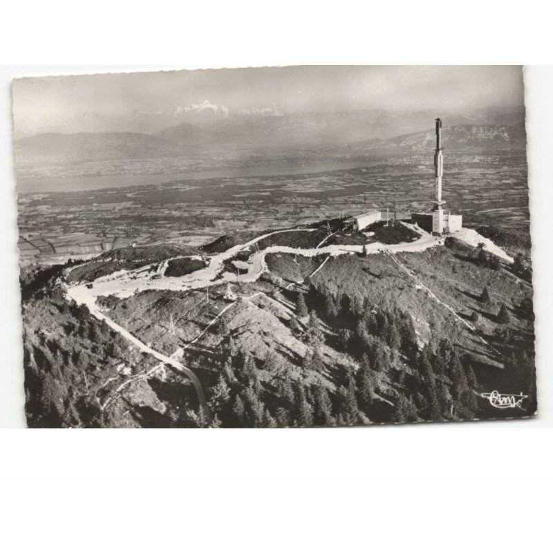COL DE LA FAUCILLE: le mont-rond, emetteur R.T.F. vue aérienne 10x15 - très bon état