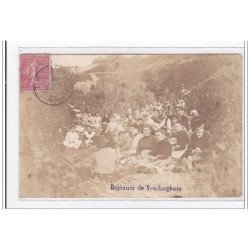 ARBOURSE : dejeuner de vendangeurs (carte photo) - tres bon etat