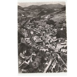 LA BOURBOULE: vue générale et la chaîne des monts-dore vue aérienne 10x15 - très bon état