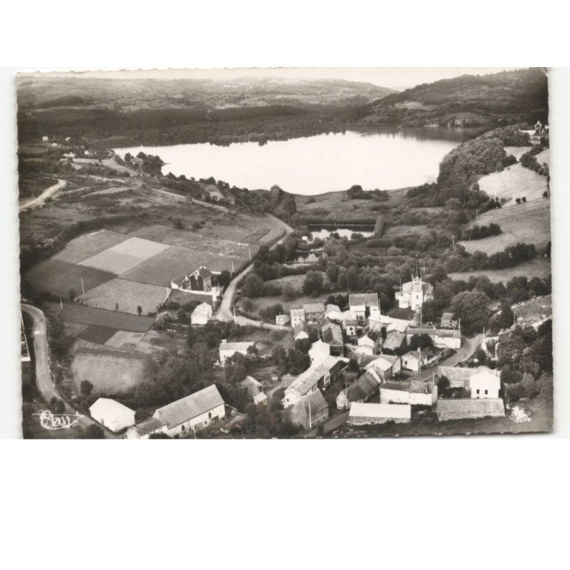 AYDAT: vue générale, panorama sur le lac vue aérienne 10x15 - état