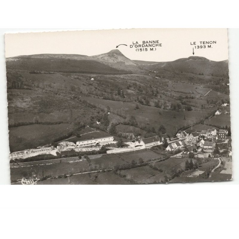 LA BOURBOULE: vue générale sur la colonie de vacances de la corrèze et pessy vue aérienne 10x15 - très bon état
