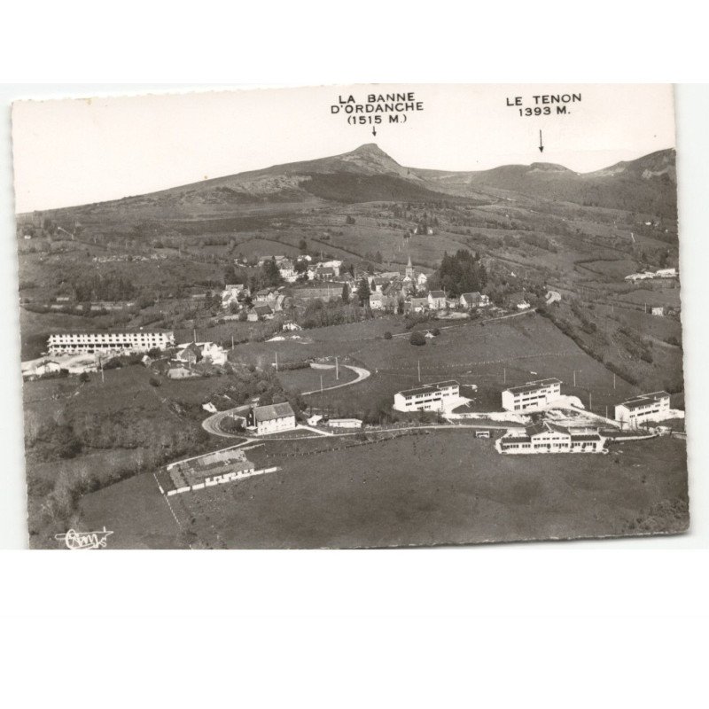 LA BOURBOULE: vue générale sur les colonies de vacances de la ville de clichy vue aérienne 10x15 - très bon état