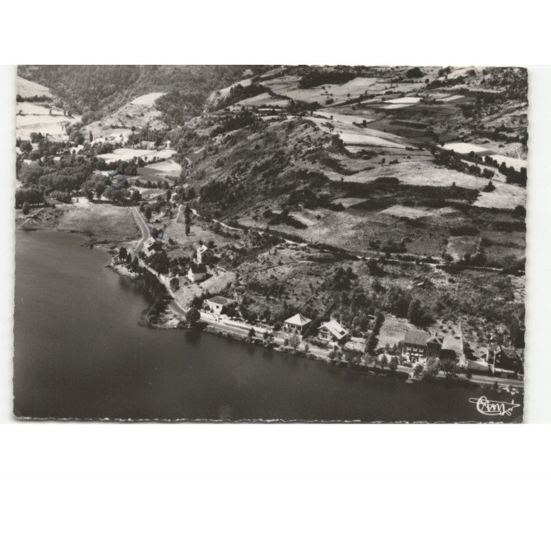 CHAMBON: lac chambon, le hameau de varennes et chemin du saut de la pucelle vue aérienne 10x15 - très bon état