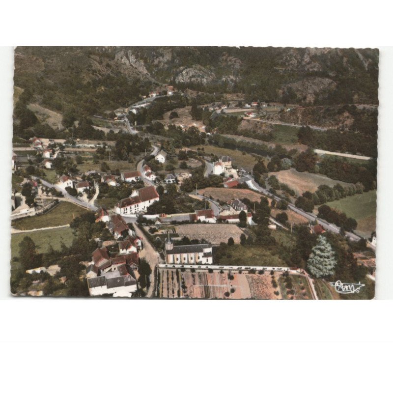 CHATEAUNEUF-les-BAINS: vue générale vue aérienne 10x15 - très bon état