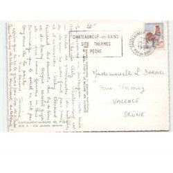 CHATEAUNEUF-les-BAINS: vue générale vue aérienne 10x15 - très bon état