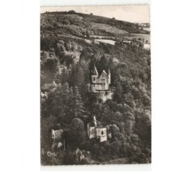CHATEAUNEUF-les-BAINS: château vue aérienne 10x15 - très bon état