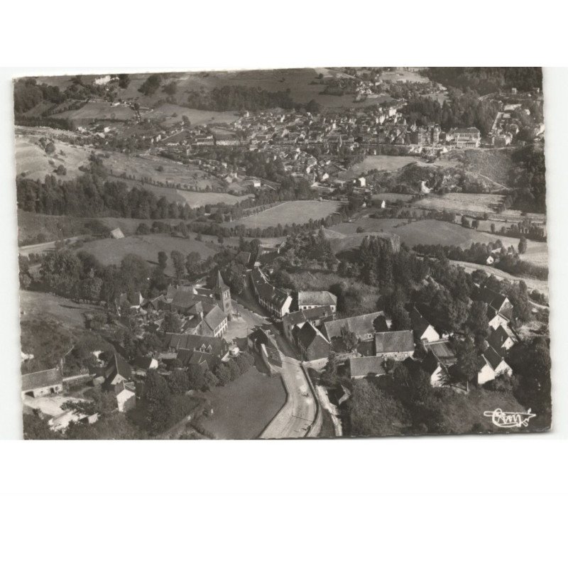 MURAT-le-QUAIRE: vue générale et panorama sur la bourboule vue aérienne 10x15 - très bon état