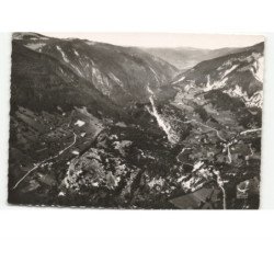 CHEZERY: les villages de noire-combe et la rivière vue aérienne 10x15 - très bon état