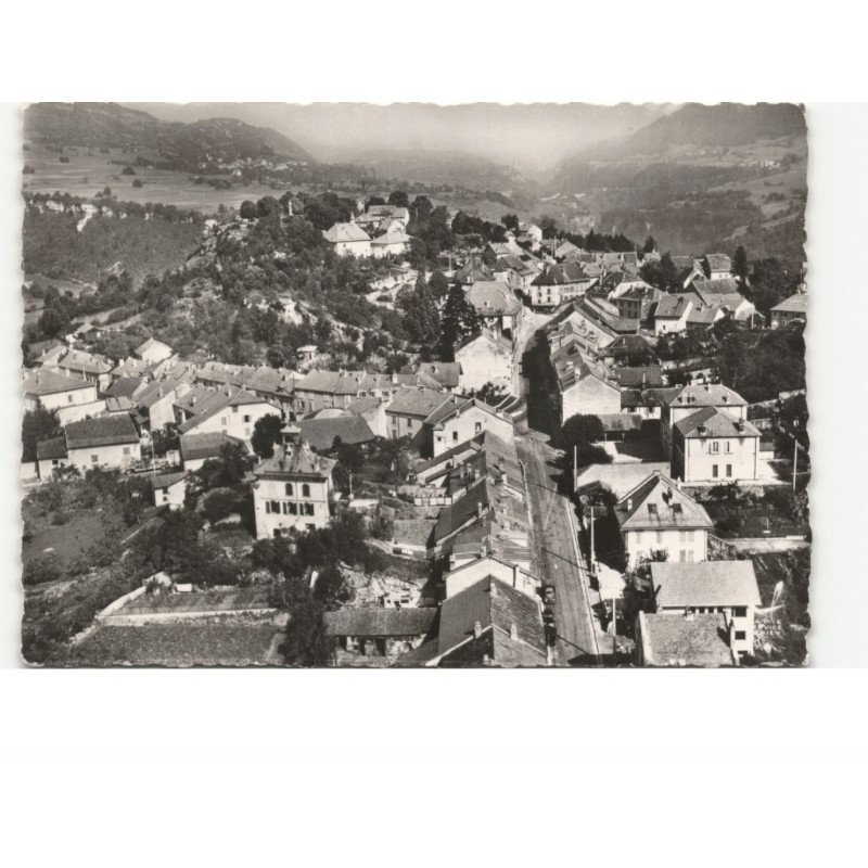CHATILLON-de-MICHAILLE: vue d'ensemble, centre ville vue aérienne 10x15 - très bon état