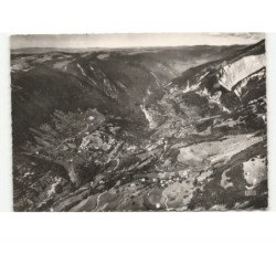 CHEZERY: vue sur les villages de noire-combe et la rivière vue aérienne 10x15 - très bon état