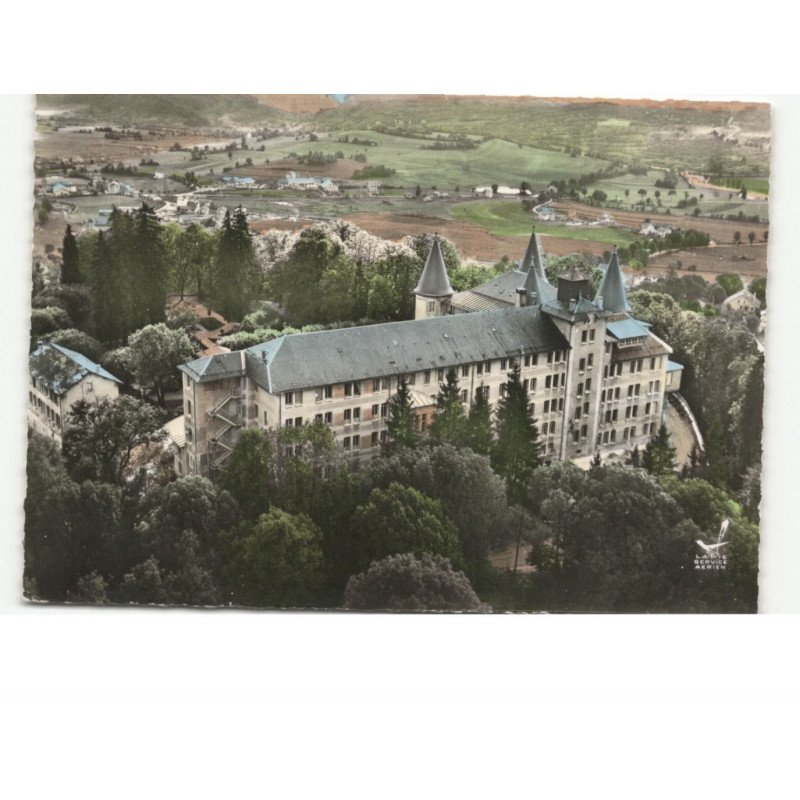 HAUTEVILLE-LOMPNES: château d'angeville vue aérienne 10x15 - très bon état