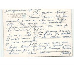 HAUTEVILLE-LOMPNES: château d'angeville vue aérienne 10x15 - très bon état