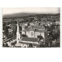 NEUVILLE-sur-AIN: l'église vue aérienne 10x15 - état