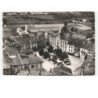 PONCIN: la mairie et la place vue aérienne 10x15 - très bon état
