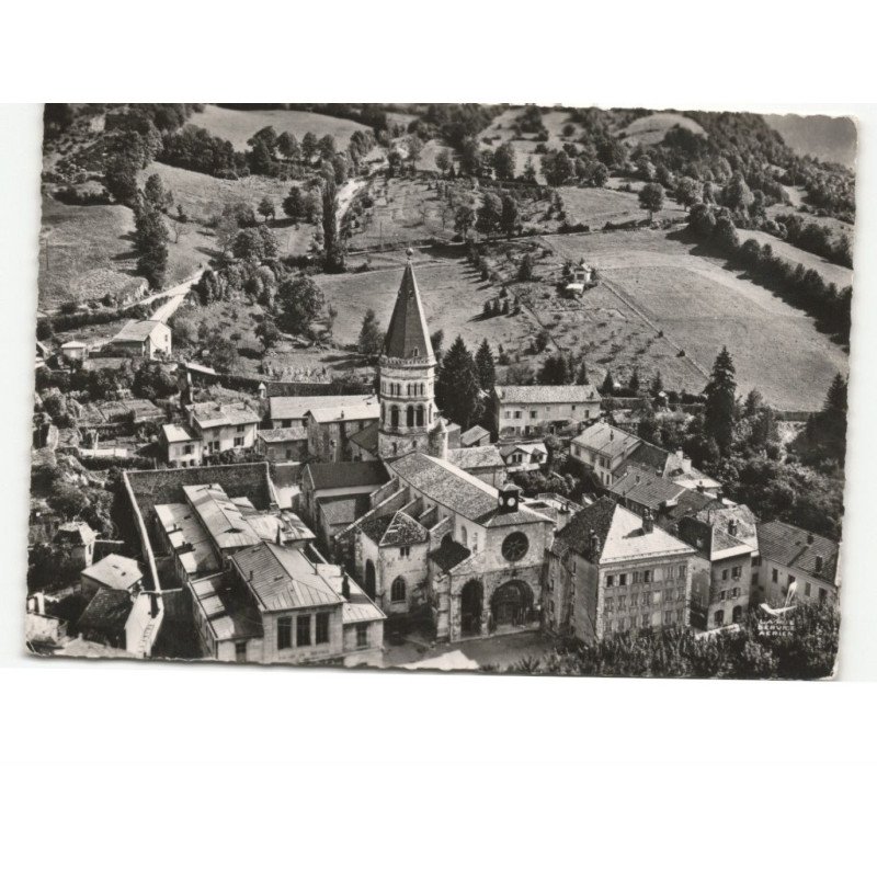 NANTUA: l'église saint-michel vue aérienne 10x15 - état