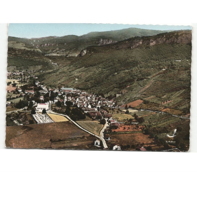 VILLEBOIS: vue panoramique vue aérienne 10x15 - très bon état