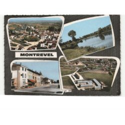 MONTREVEL: 4 vues vue aérienne 10x15 - très bon état