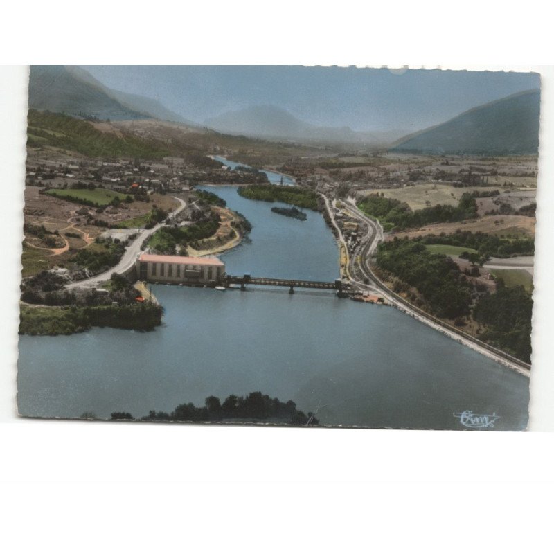 BASSY: le barrage de seyssel vue aérienne 10x15 - état