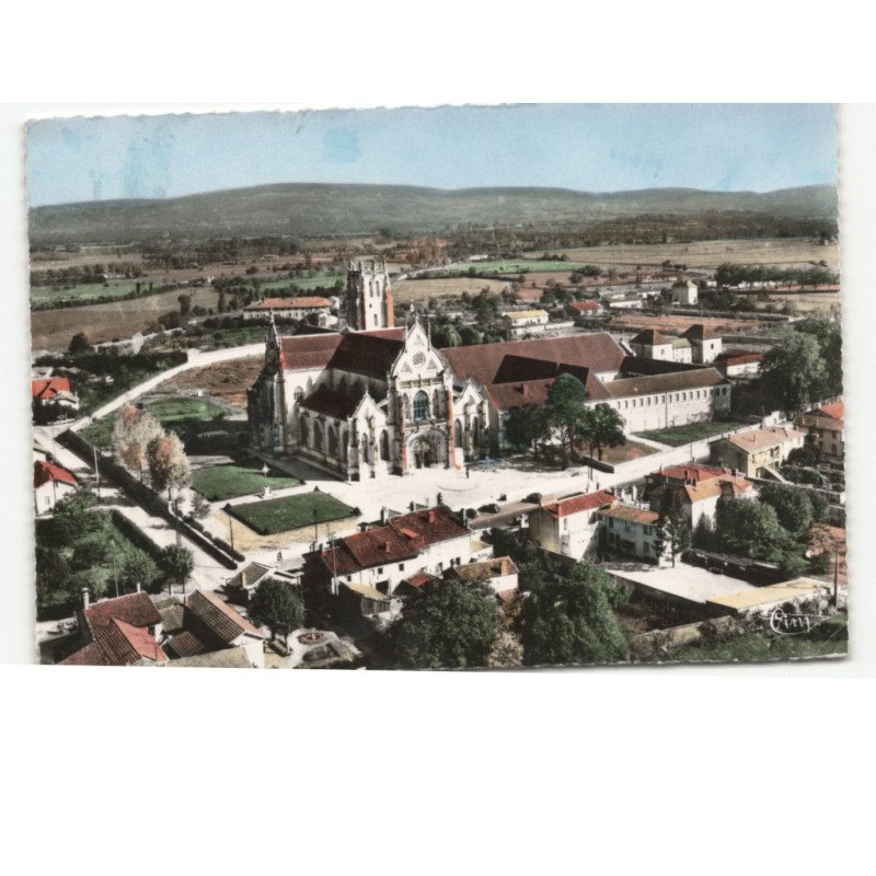 BOURG-en-BRESSE: église de brou vue aérienne 10x15 - état