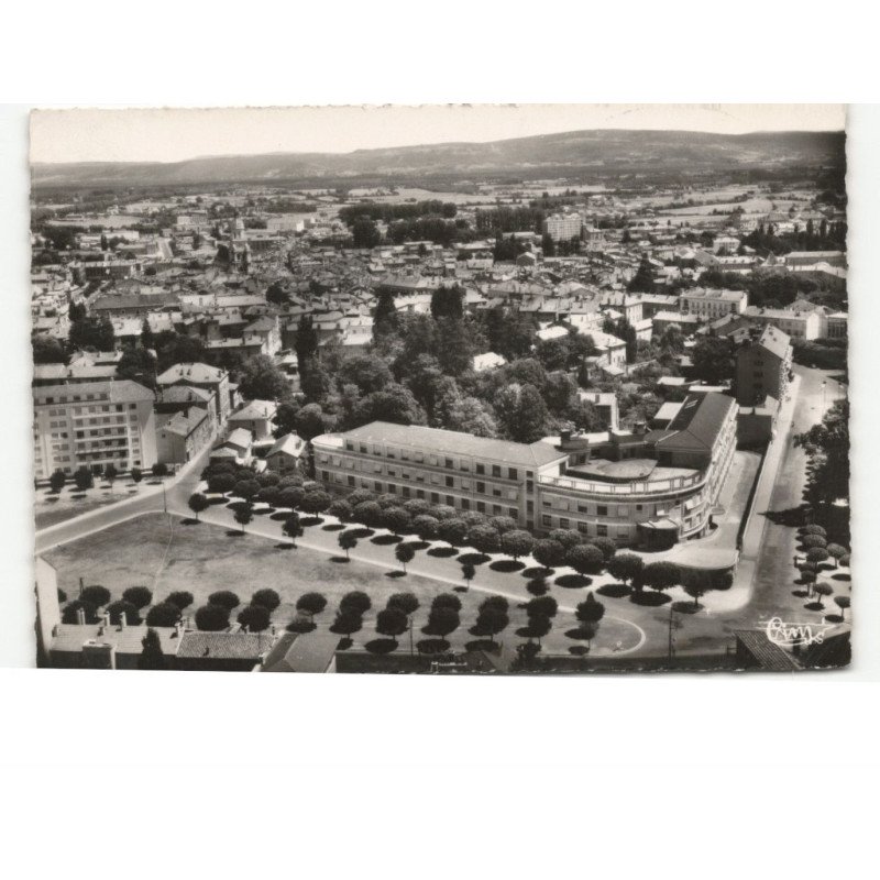 BOURG-en-BRESSE: vue panoramique, la maternité vue aérienne 10x15 - état