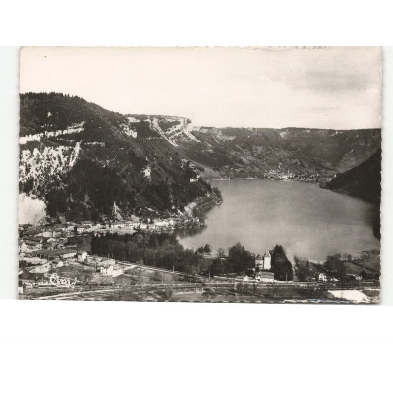 LA CLUSE: vue générale, le lac vue aérienne 10x15 - très bon état