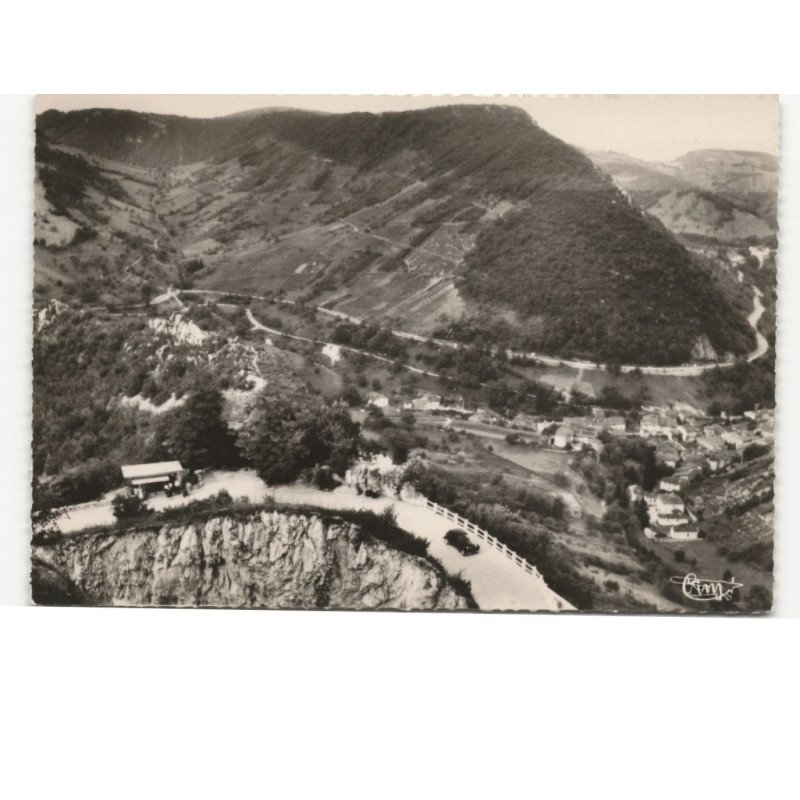 CERDON: panorama du belvédère vue aérienne 10x15 - très bon état