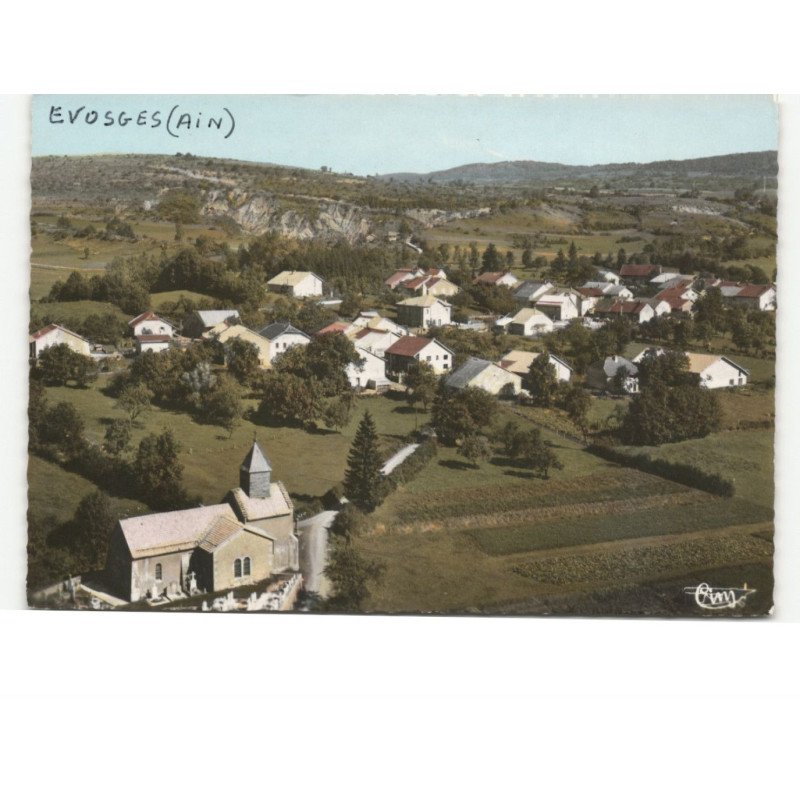 EVOSGES: vue générale vue aérienne 10x15 - très bon état