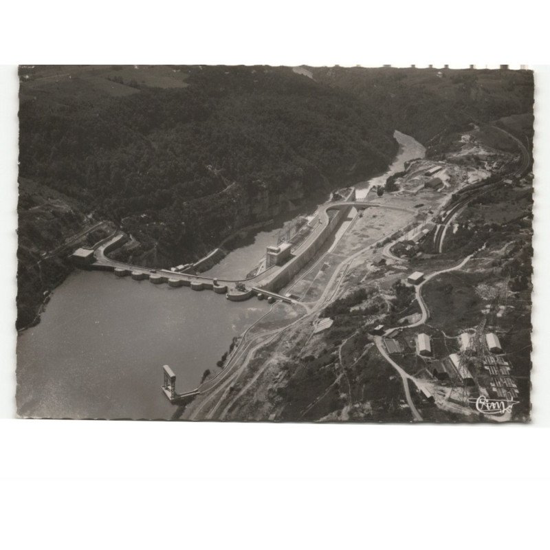 GENISSIAT: barrage vue aérienne 10x15 - très bon état