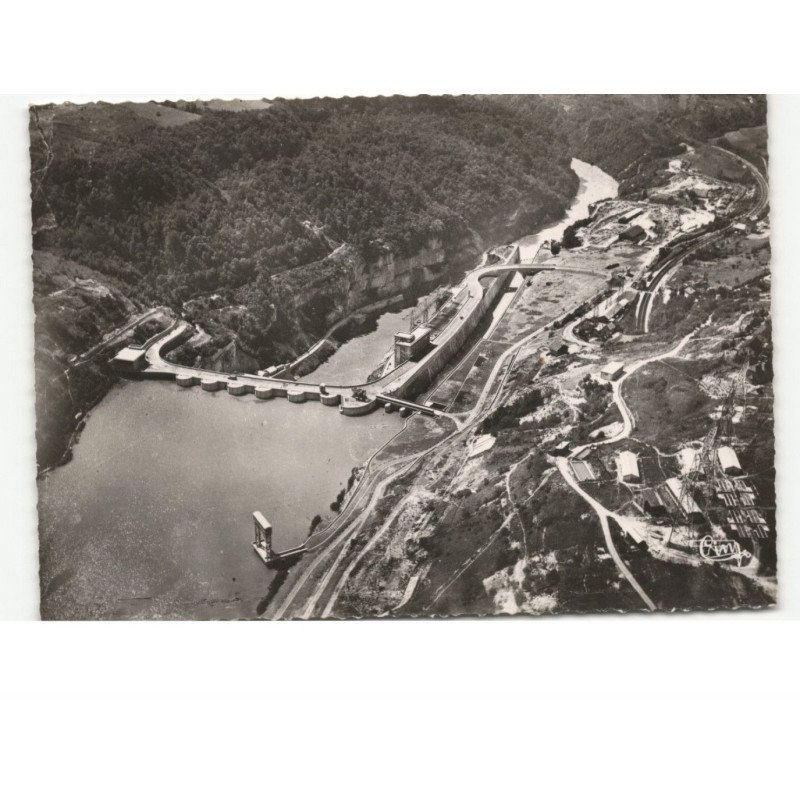 GENISSIAT: barrage vue aérienne 10x15 - très bon état